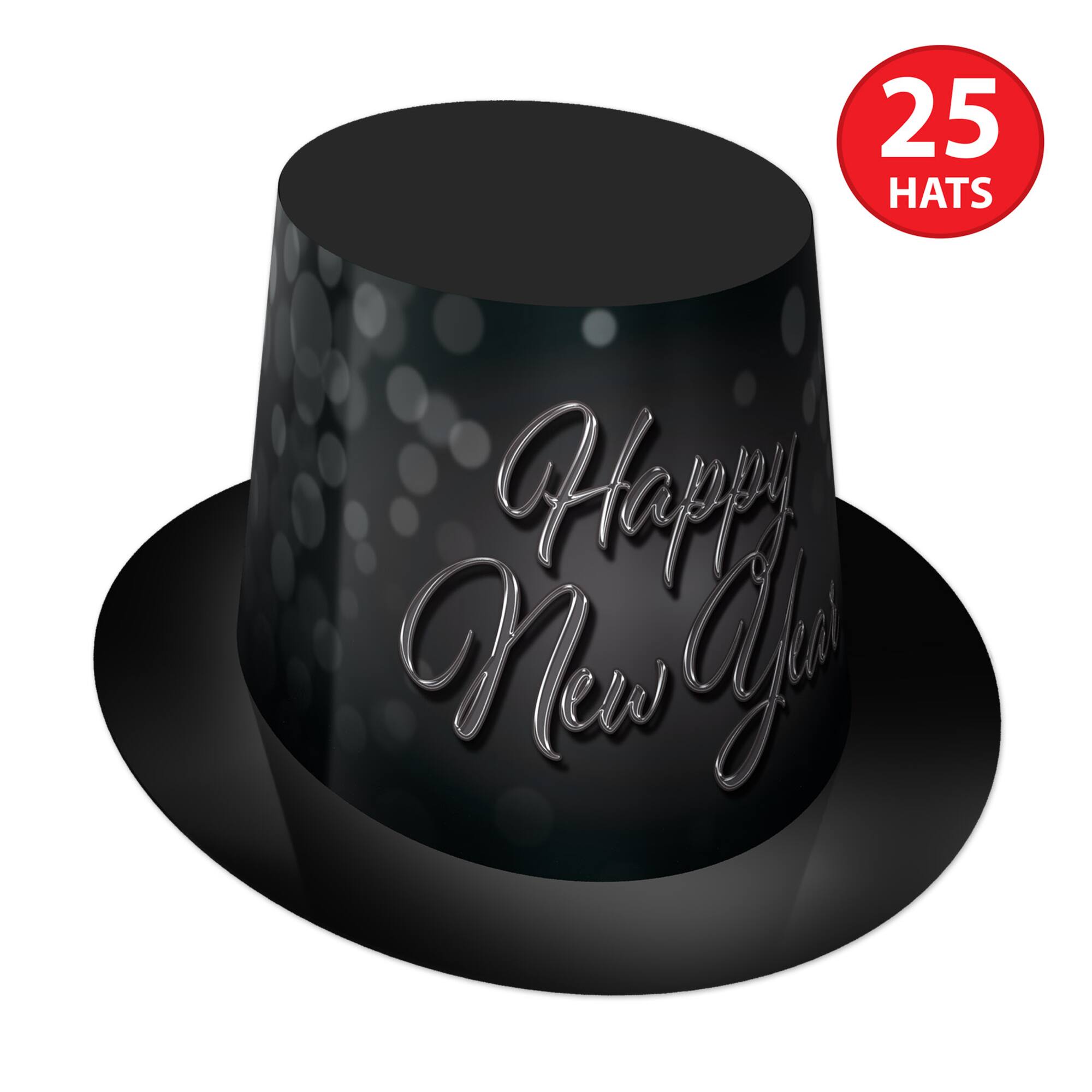 Beistle New Year Blackout Hats, Tiaras & Horns Kit